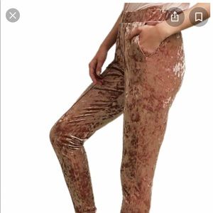 Anthro Crushed Velvet pants